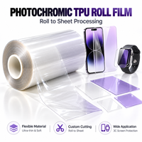 Film TPU Fotokromik Transparan yang Diaktifkan UV, Berubah Warna, Fleksibel, dan Dapat Dibalik