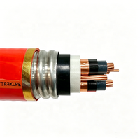 Cable TECK 3C2AWG+1C6AWG con Aislamiento TR-XLPE, Conductor de Cobre con PVC, Blindaje Entrelazado, IP65 5kV para Áreas Industriales Peligrosas