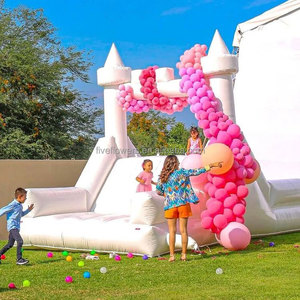 Petit château gonflable pour enfants Castillo Inflable Blanco Tobogan <span class=keywords><strong>air</strong></span> Slides Blanc - Product Image 5