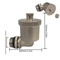 Kits de ventilation et de climatisation, soupape de décharge de pression CVC, soupape de décharge d'air, coude angulaire, évent d'air automatique