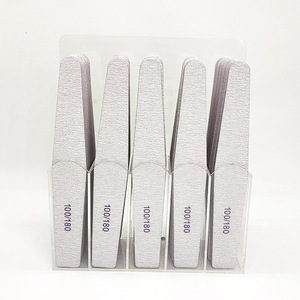 Limes à <span class=keywords><strong>ongles</strong></span> rondes réutilisables Zebra double face japonaises de haute qualité 100/180 avec papier de verre japonais - Product Image 4
