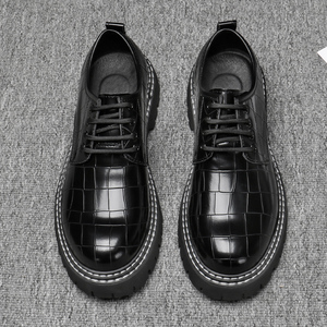 Chaussures 1101, Chaussures décontractées rétro pour hommes, Chaussures à lacets avec semelles compensées, Chaussures rehaussantes - Product Image 5