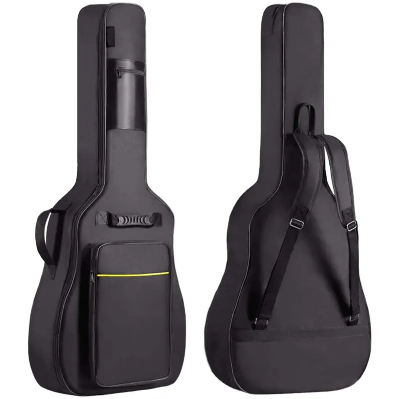 Бесплатный образец регулируемый плечевой ремень оксфордская Ткань сумка для акустической гитары мягкий чехол с подкладкой водонепроницаемый рюкзак для гитары сумка для гитары