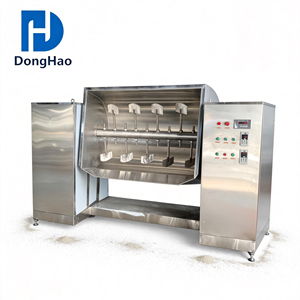 Macchina Miscelatrice Automatica per Vernici a Nastro da 500L in SUS304 con Riscaldamento Elettrico a Doppio Rivestimento e Funzione Anti-Grumolamento per Polveri - Product Image 2