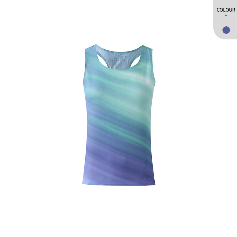 Custom Casual Women's Sports Training Vest Breathable Plus Size Moisture Wicking Athletic Running Tank Top 100% Polyester