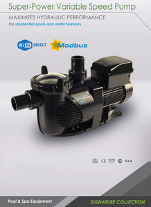 Pompe à vitesse variable haute performance pour piscines, adaptée aux piscines résidentielles et aux installations aquatiques. - Product Image 5