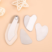 Spatule de Maquillage en Acier Inoxydable en Forme de Cœur DIY – Spatule Spéciale pour Fond de Teint, Grattoir à Liquides, Masques, Crème Contour des Yeux – Outil de Maquillage