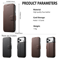 Étui de téléphone à rabat avec support magnétique et chargement sans fil, texture litchi en PU, personnalisé, directement de l'usine OEM/ODM, pour la série Apple