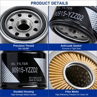 Filter Oli Mesin Performa Tinggi 90915-YZZD2 3/4-16UNF Kompatibel untuk Seri 1G M MZ VZ JZ Kualitas OEM Rush Raize