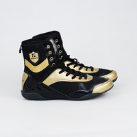 Vente en gros de chaussures d'entraînement pour arts martiaux en cuir professionnel chaussures de lutte chaussures de boxe rouges