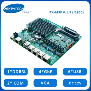 เมนบอร์ดไฟร์วอลล์ Pfsense อุตสาหกรรมแบบไม่มีพัดลม 4 พอร์ตแลน <span class=keywords><strong>J1900</strong></span> DDR3L 2 พอร์ต COM 6 พอร์ต USB รองรับ SIM PS2 Mini Pcie Bypass 12V ขายส่ง - Product Image 2