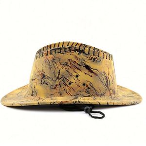 Sombrero Fedora de Ala Corta de Moda para Viajes a la Playa, Estilo Vaquero, de Cuero Vegano Suede, Modelo Arrival - Product Image 2