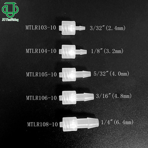 JU Collection Rotatable Precision Luer Connectors 2.4-6.4mm Male Food Grade <b>PP</b> Plastic For Water Air Chemicals Medicine - Product Image 5