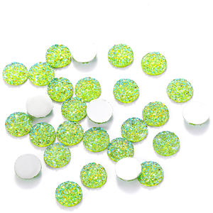 100 Stück/Beutel 12 mm Mix AB Farben Flatback Drusen Harz Cabochons für Armband Ohrringe DIY Schmuckherstellung Zubehör W270 - Product Image 3