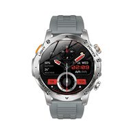 Direkt vom Hersteller: Neue AK82 Smartwatch mit 1,8 Zoll HD-Display, Bluetooth-Anruffunktion, IPX8, Herzfrequenz- und SpO2-Messung, Multi-Sport-Fitness, Schlafüberwachung, KI-Sprachsteuerung, Musikfunktion, Silikonarmband für Herren