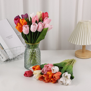 Artificial Tulip <b>Flowers</b> <b>Silk</b> High Simulation Wedding Home Decor Props Modern Style Reusable Recyclable - Product Image 3