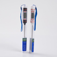 TP101 Thermomètre alimentaire Sonde électronique en acier inoxydable jauge de température d'huile pour la cuisine domestique, la cuisson et le barbecue