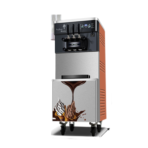 La machine à crème glacée molle de service de chocolat au lait de yaourt commercial professionnel 110V pour un usage domestique produit un bloc de glace - Product Image 5