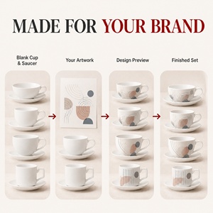 Ensemble tasse et soucoupe à <span class=keywords><strong>café</strong></span> avec logo personnalisé, en porcelaine fine, plusieurs formes et tailles de tasses pour <span class=keywords><strong>café</strong></span>, hôtel, emballage cadeau personnalisé - Product Image 6