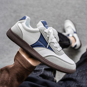 Chaussures décontractées basses polyvalentes pour hommes MY236 à lacets, semelle extérieure souple en PVC antidérapante, respirantes, tendance été-automne - Product Image 1