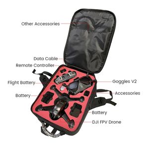Tas pembawa penyimpanan kain Oxford kapasitas besar, promosi untuk DJI Drone kamera FPV tahan air tahan aus - Product Image 5