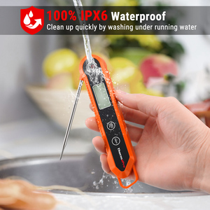 Thermomètre numérique à lecture instantanée rétroéclairé <span class=keywords><strong>ThermoPro</strong></span> TP03H, étanche, pour barbecue, cuisine, fonction de verrouillage - Product Image 4