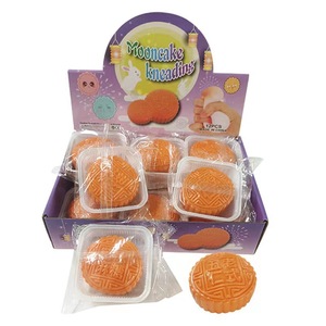 Ornamento Antistress a Forma di Mooncake in Gomma Morbida, Decorazione con Effetto Rilievo, <span class=keywords><strong>Simulazione</strong></span> Cibo, Giocattolo da Spremere a Mano - Product Image 5
