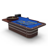 Table de roulette YH en bois massif, table de casino personnalisée pour le jeu de roulette