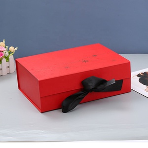 Tùy Chỉnh Cao Cấp Từ Đóng Hộp Quà Tặng Các Tông Cứng Nhắc Gấp Từ Hộp Với <span class=keywords><strong>Ribbon</strong></span> - Product Image 2