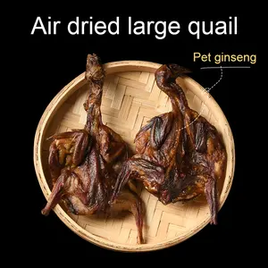 Ar seco comida de cachorro Grande Quail 2023 Novo Pet Treats Atacado Gato E Cão Snack Alimentos Dog Treats Pet Natural Seco Quail