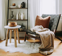 Housse de coussin décorative en fausse fourrure Teddy moelleuse pour l'automne