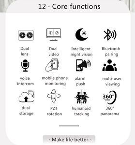 ICSEE double lentille E27 lampe <span class=keywords><strong>ampoule</strong></span> WIFI PTZ sans fil lumière LED caméra 4MP 6MP mouvement alarme sécurité maison caméra intelligente 360 degrés - Product Image 4