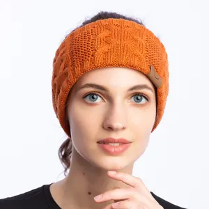 Di inverno Della Fascia Delle Signore di Sport Su Misura Maglia Scaldino Dell'orecchio Fascia Del Crochet Cappello