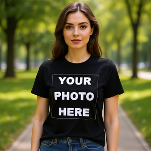 เสื้อยืดคอกลมแขนสั้นลำลองแบบยูนิเซ็กซ์ ผ้าฝ้ายถัก 100% ทรงปกติ ใส่ได้ทุกฤดู พิมพ์ลายแบบรีดร้อน ไซส์ S-2XL - Product Image 2