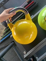 Kettlebell de compétition en acier, cloches de bouilloire, kettlebell vert