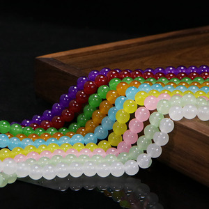 Groothandel Eénkleurige 8mm Ronde Glazen Kralen Pure Kleur Losse Kralen voor DIY Sieraden maken China Opp Zak Verpakking - Product Image 2