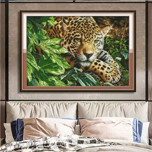 Kit de Broderie Point de Croix DIY Rétro Nature et Faune avec Fils <span class=keywords><strong>DMC</strong></span> 16/14/11CT <span class=keywords><strong>pour</strong></span> Débutants – Motif sur Toile à Broder <span class=keywords><strong>pour</strong></span> Décoration - Product Image 1