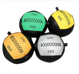 Balón Medicinal de Cuero Suave de 5 Kg, 10 Kg, 8 Kg - con Asas, Logotipos Personalizados, Perfecto para Entrenamiento Muscular de Brazos. - Product Image 1