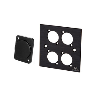 แผ่นปิดแผงโลหะแบบ D ขนาด 86x86x10 มม. สำหรับแผงเชื่อมต่อเครือข่าย - Product Image 2