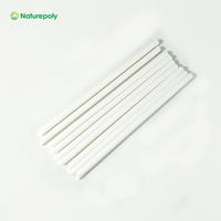 Pailles biodégradables jetables en Pla Non plastique, 5, 6, 7, 8, 10, 12mm, écologiques, personnalisées, vente en gros