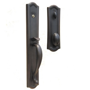 Poignée de porte de luxe de style rétro, serrure pour hôtel européen, villa, porte opposée à la poignée de porte principale - Product Image 3