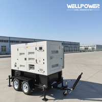 Générateur diesel mobile sur remorque 10-100 kW // Moteur Weichai/Baudouin ATS Super silencieux Démarrage à distance