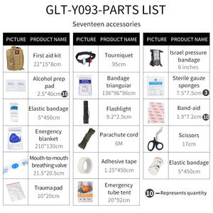 Bolsa táctica estándar básica Ifak suministros médicos personalizados supervivencia de emergencia Ifak Trauma botiquín de primeros auxilios - Product Image 3