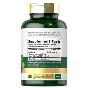 VitaHall Ekstrak <span class=keywords><strong>Acai</strong></span> <span class=keywords><strong>Berry</strong></span> Kapsul Antioksidan untuk Meredakan PMS & Kesehatan Endokrin 120 Kapsul (6000mg) Pendukung Imunitas - Product Image 6