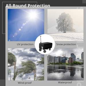 屋外折りたたみワゴンカバー保護防水ガーデンワゴンカートカバー頑丈な防塵カバー - Product Image 6