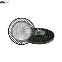 Alison Factory OEM Faible MOQ 100W UFO pour éclairage industriel à haut rendement, corps en aluminium DOB étanche pour garage, atelier, entrepôt, usage industriel