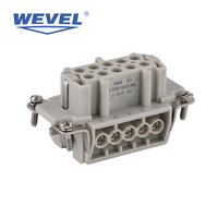 Connecteur Rectangulaire Industriel Robuste de Haute Qualité, Insert de Prise Aviation IP65 avec Capot de Protection