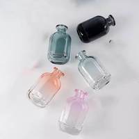 Flacon diffuseur de parfum en verre transparent gris ambre rose de luxe vide de 150 ml réutilisable avec bâtonnet et boîte