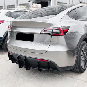 Kit carrosserie pour Tesla Model Y 2019+ : Diffuseur de pare-chocs arrière, Spoiler, Protection de lèvre de pare-chocs arrière, Cache, Accessoires automobiles - Product Image 4