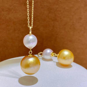 WENCHI S925 เงินแท้ DIY อุปกรณ์ตกแต่งมุก ตัวเรือนเปล่าสำหรับจี้คู่ พร้อมต่างหู ชุดเครื่องประดับแฟชั่น 10617 จีน - Product Image 3